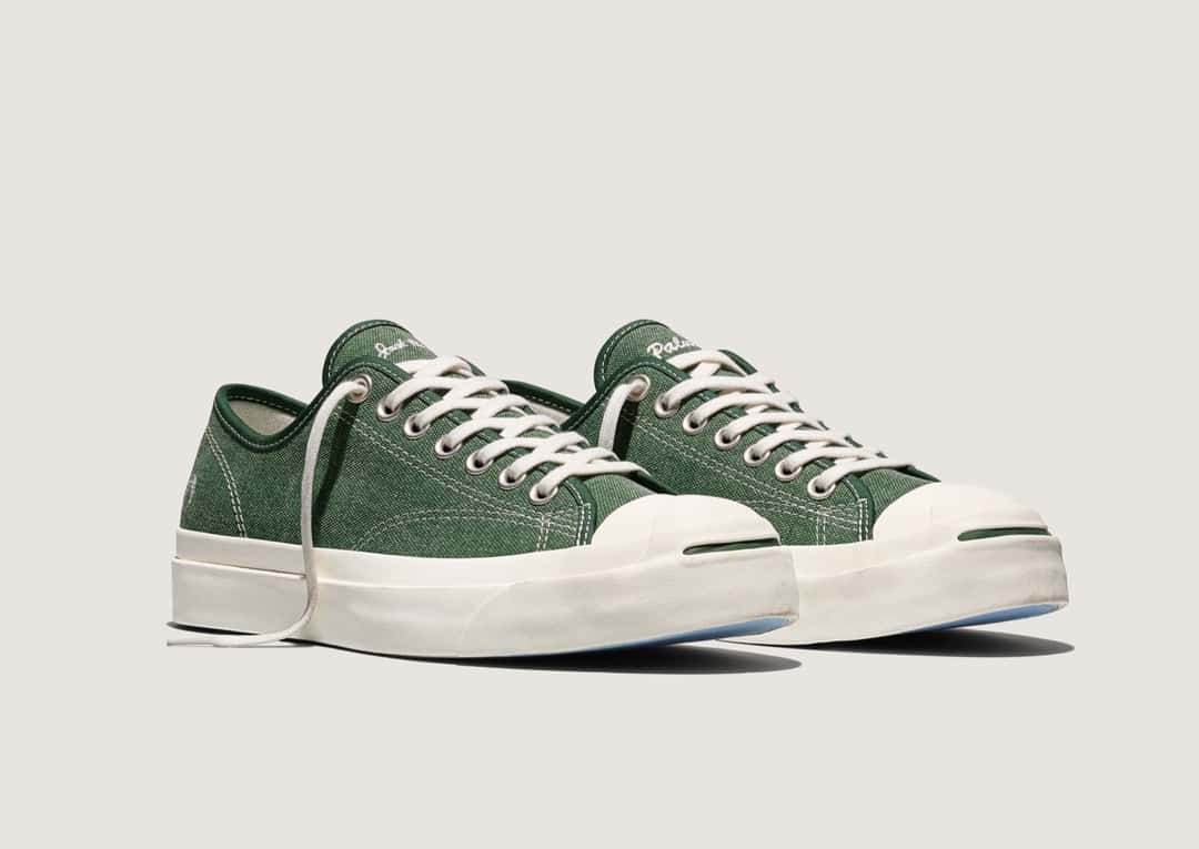 Palmes x Converse Jack Purcell PDM Mountain View en lona verde gastada