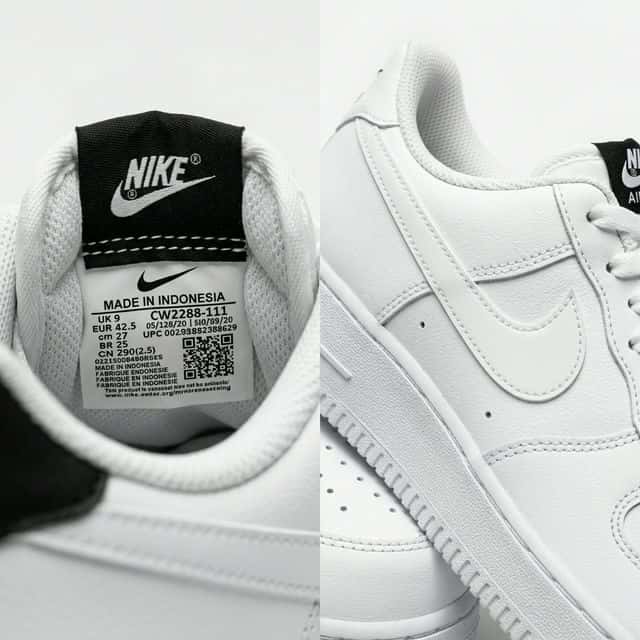 Detalles de autenticidad de zapatillas Nike: etiqueta interior y calidad de costura