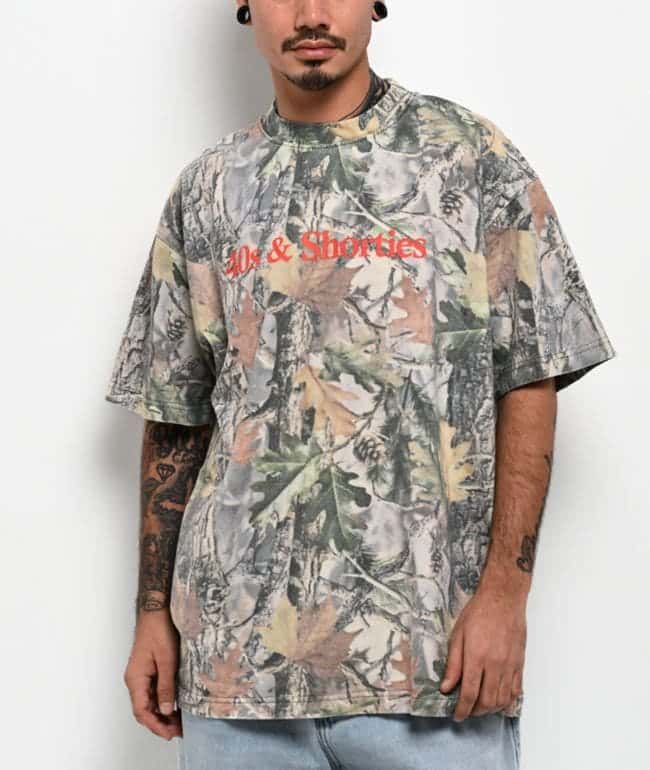 40s & Shorties Grungy OG Log Camo Boxy T-Shirt
