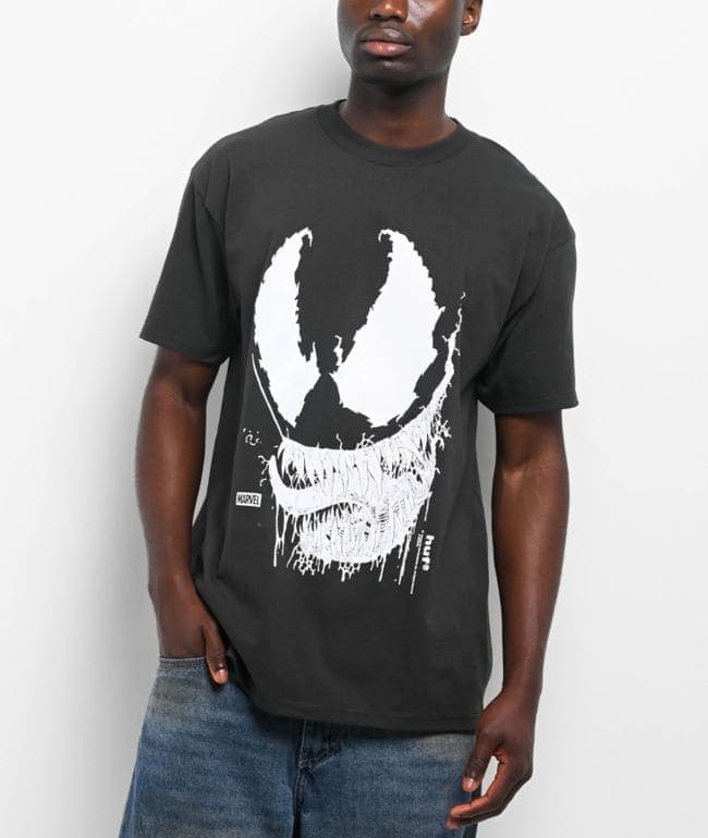 HUF x Spider-Man Vile Washed Black T-Shirt, foto 2