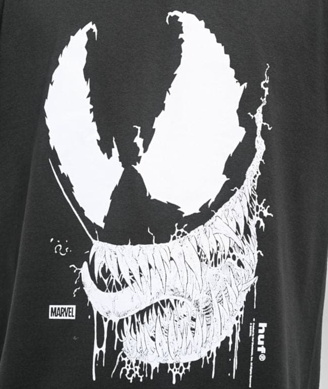 HUF x Spider-Man Vile Washed Black T-Shirt, foto 3