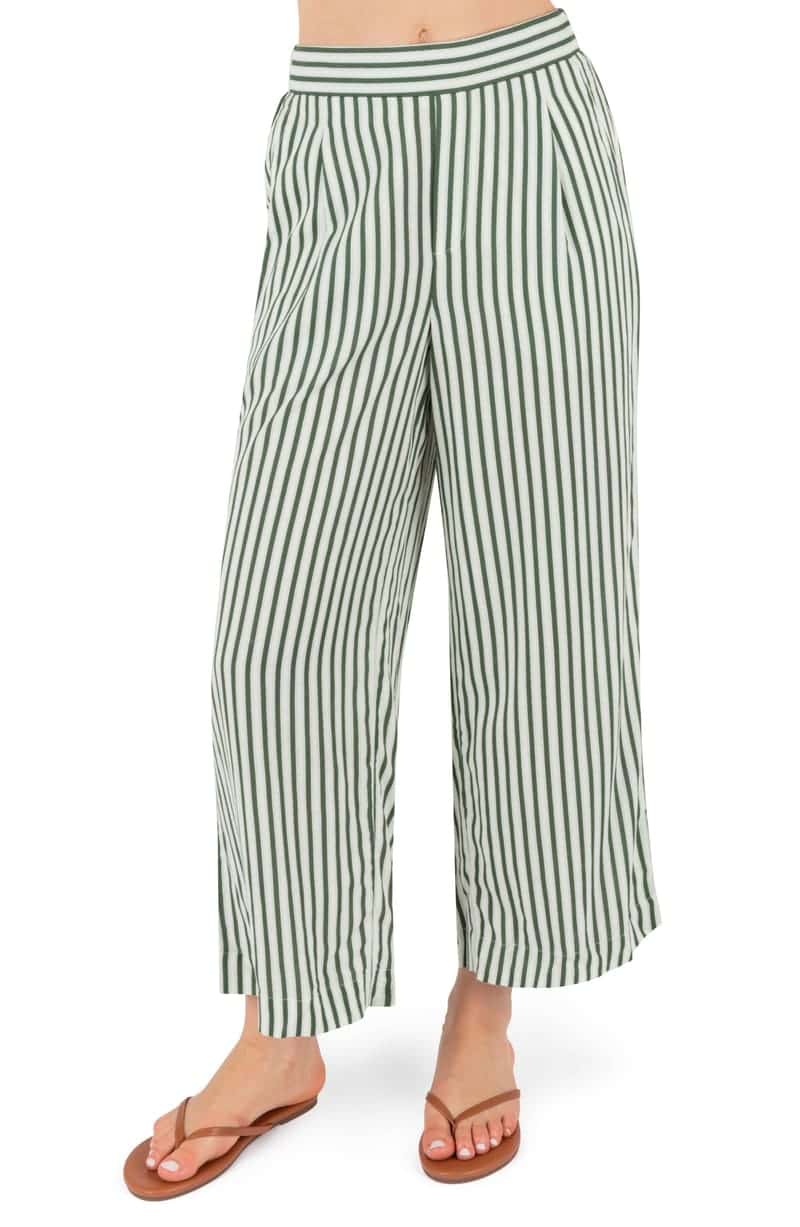 Hurley Roadside Stripe Wide Leg Pants