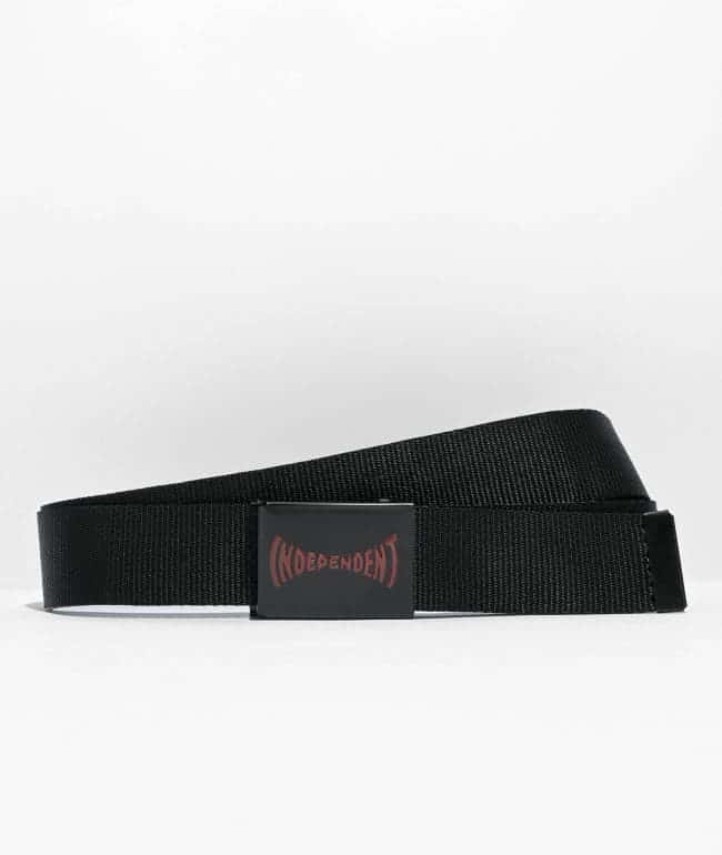 Independent Span Black Web Belt