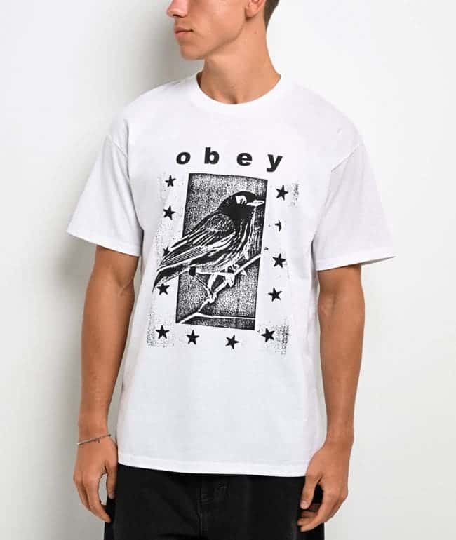 Obey Fly Away White T-Shirt