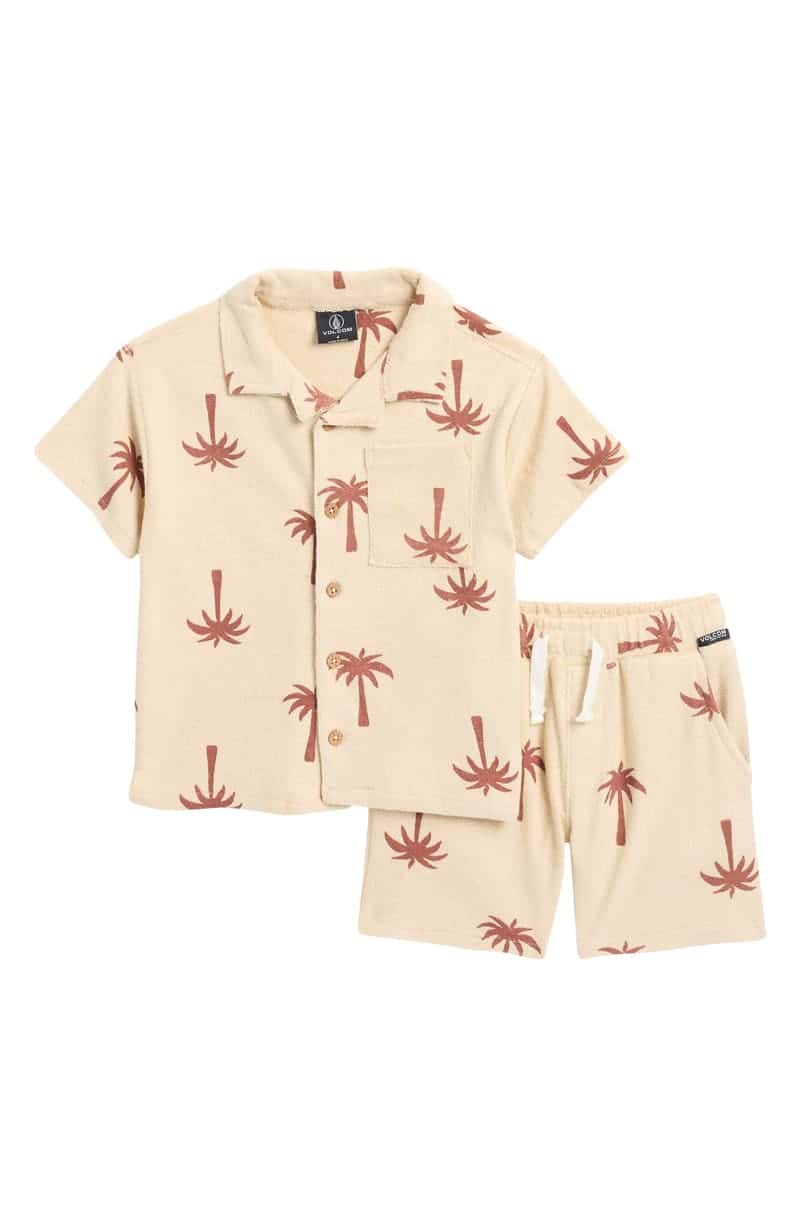 Volcom Kids' Terry Shirt & Shorts Set